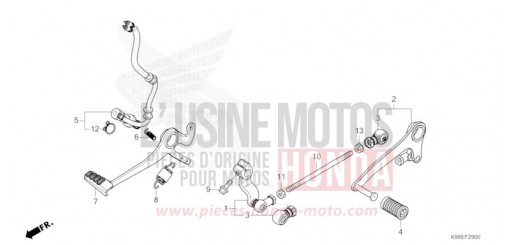 PEDALE CBF125NAR de 2024